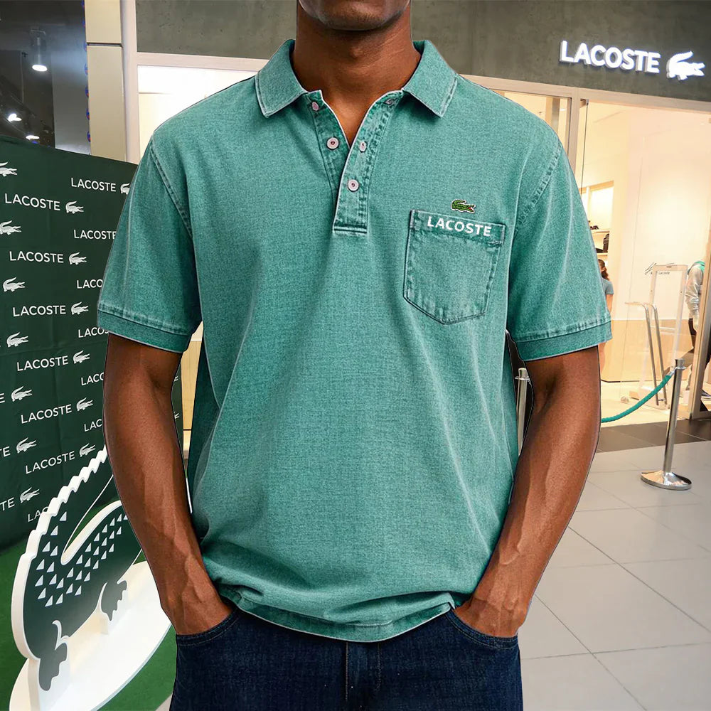 LACOSTE Polo casual vintage en coton